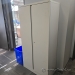 Beige Tall Metal 2 Door Storage Cabinet approx. 72" H